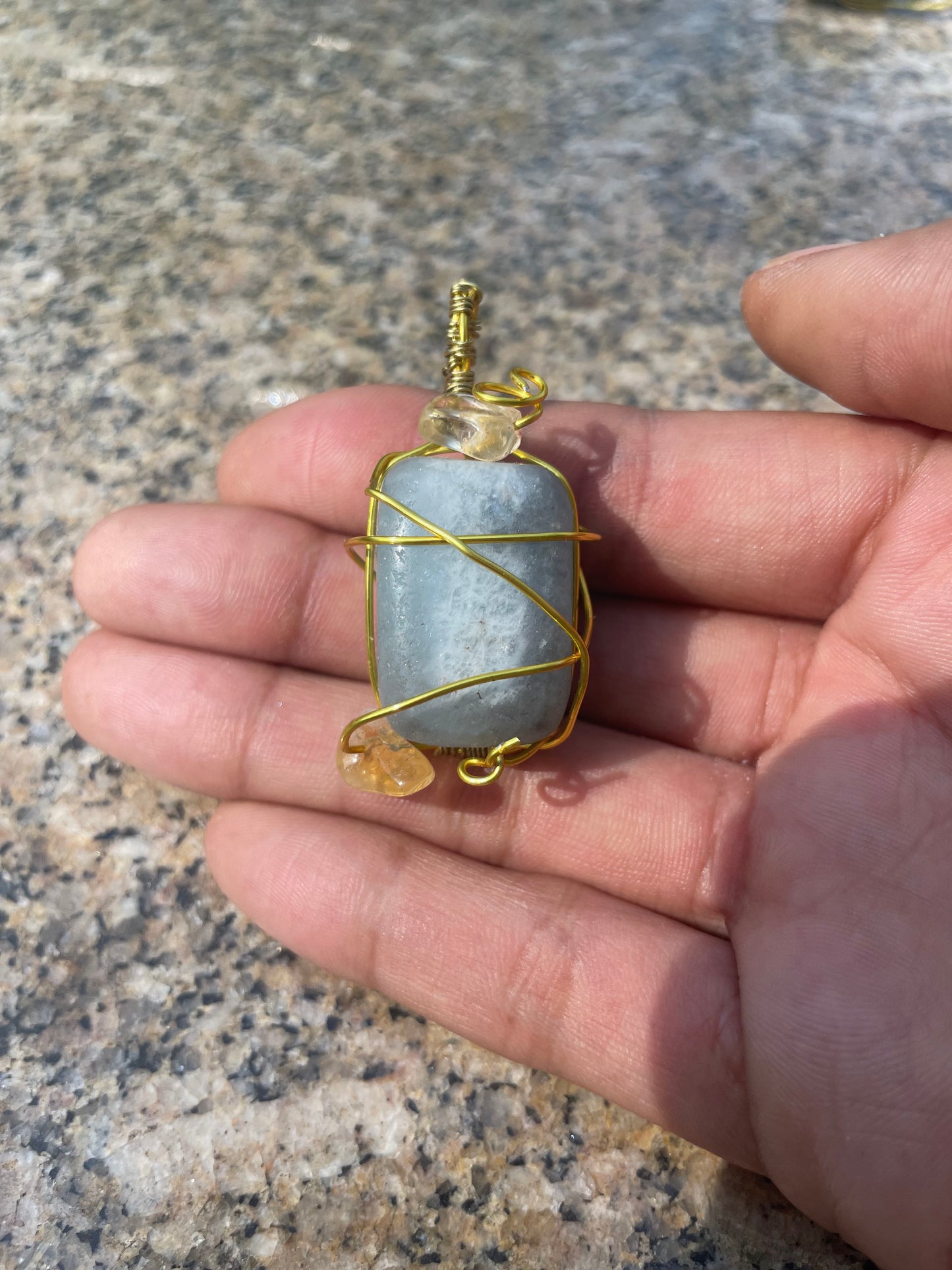 Aquamarine necklace