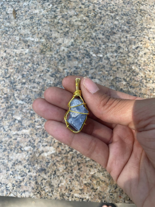 Blue Calcite Necklace